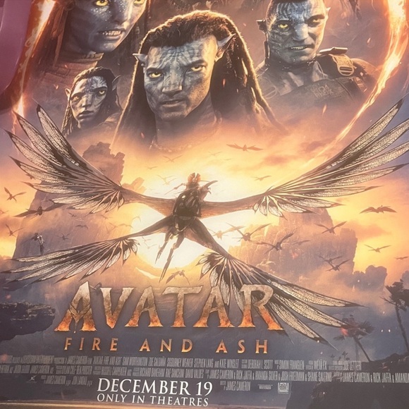 Avatar BUNDLE 2025 Fire and Ash PINS Ticket, Posters, Notebook Friend Fam NEW - Picture 9 of 14